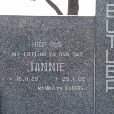 BUTLER Jannie 1925-1982