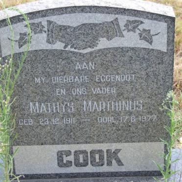 COOK Mathys Marthinus 1911-1977
