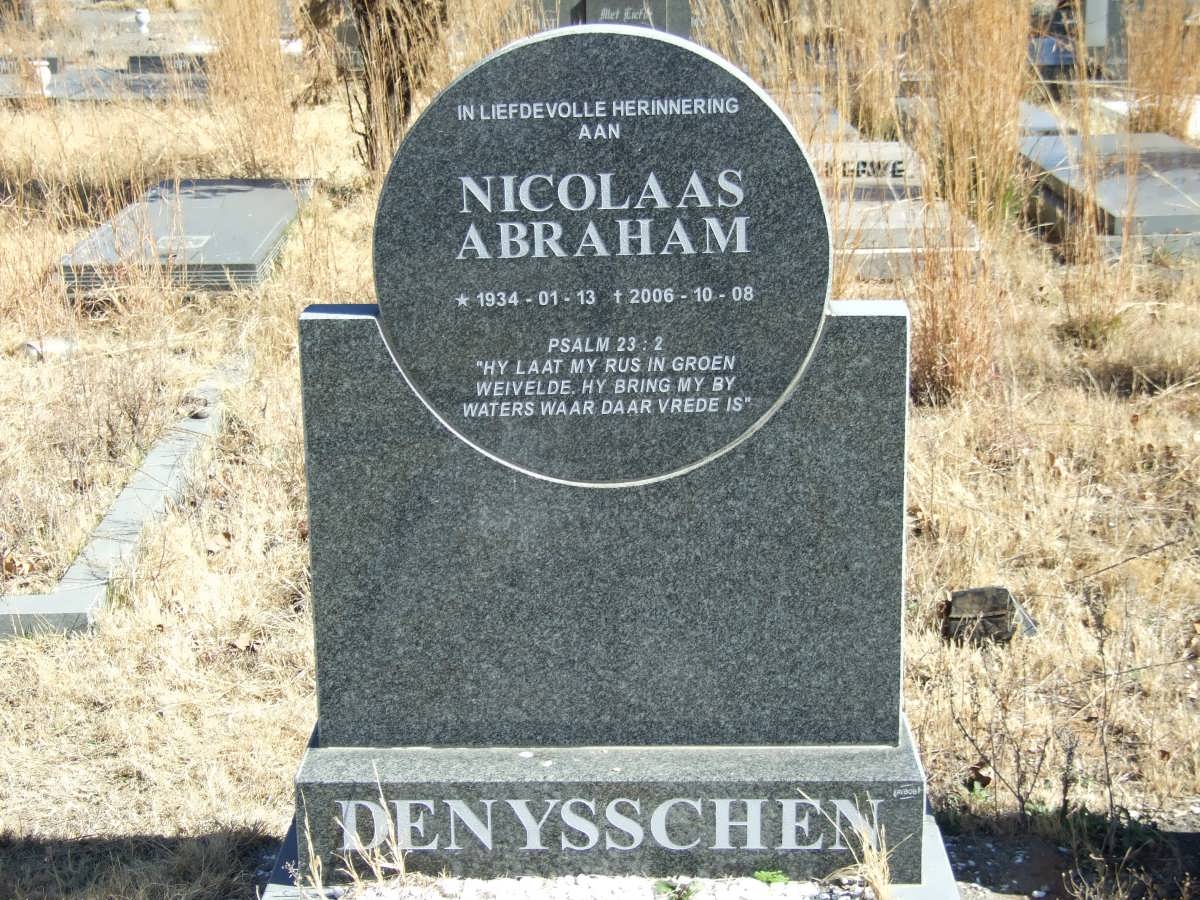 DENYSSCHEN Nicolaas Abraham 1934-2006