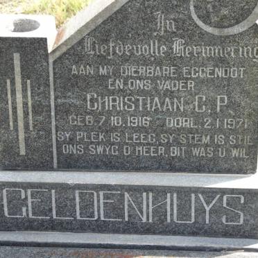GELDENHUYS Christiaan C.P. 1916-1971