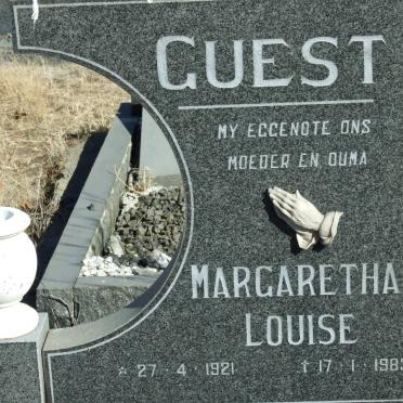 GUEST Margaretha Louise 1921-1983