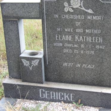 GERICKE Elaine Kathleen nee DORFLING 1942-1976