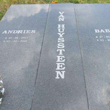 HUYSSTEEN Andries, van 1927-2001 &amp; Babs 1929-2001