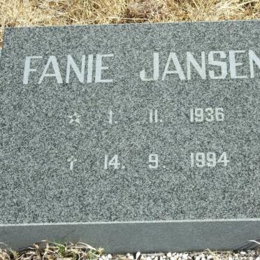 JANSEN Fanie 1936-1994