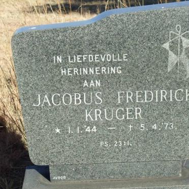 KRUGER Jacobus Fredirick 1944-1973
