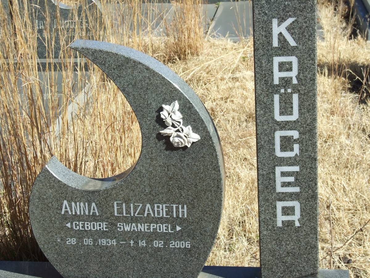 KRUGER Anna Elizabeth nee SWANEPOEL 1934-2006