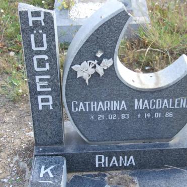 KRUGER Catharina Magdalena 1983-1986