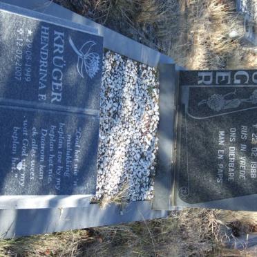 KRUGER Pieter W.A. 1944-1988 &amp; Hendrina F. 1949-2007