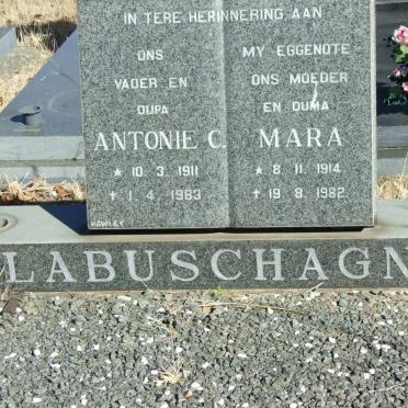 LABUSCHAGNE Antonie C. 1911-1983 &amp; Mara 1914-1982