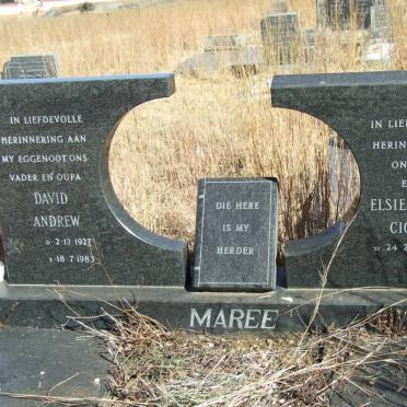MAREE David Andrew 1927-1983 &amp; Elsie Susanna Cicelia 1920-