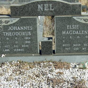 NEL  Johannes Theodorus 1924-1982 &amp; Elsie Magdalena 1932-