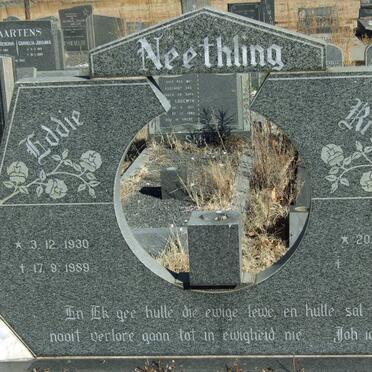 NEETHLING Eddie 1930-1989 &amp; Rita 1932-