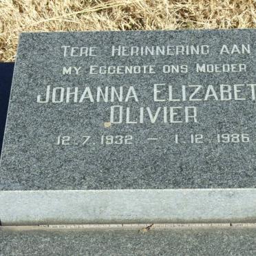 OLIVIER Johanna Elizabeth 1932-1986