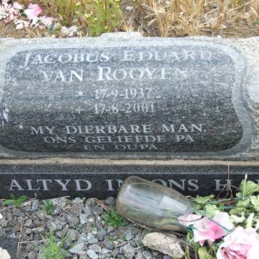 ROOYEN Jacobus Eduard, van 1937-2001
