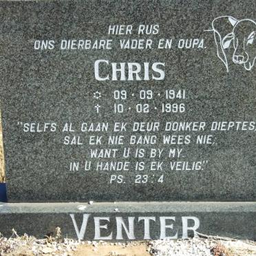 VENTER Chris 1941-1996