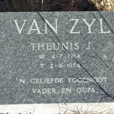 ZYL Theunis J., van 1914-1974