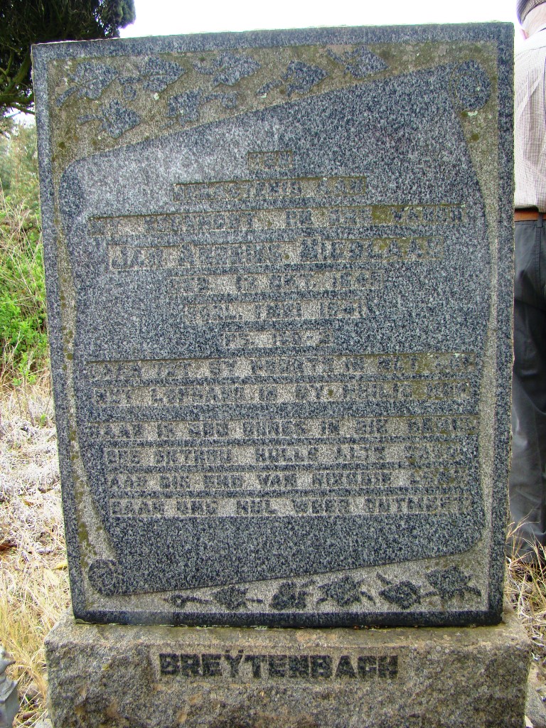 BREYTENBACH Jan Andries Nicolaas 1845-1941