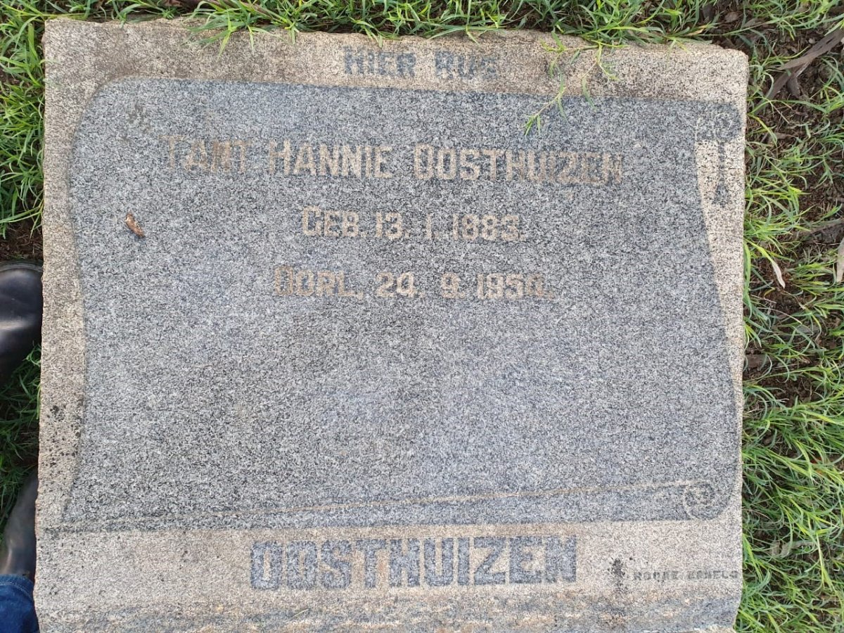 OOSTHUIZEN Hannie 1883-1954