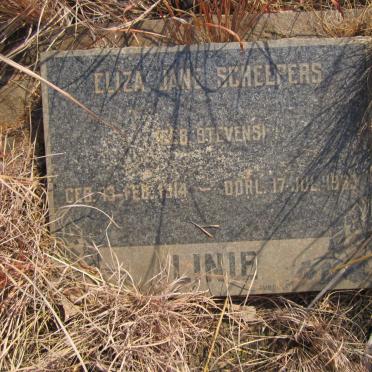 SCHEEPERS Eliza Jane Scheepers nee STEVENS 1914-1969