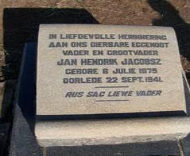 JACOBSZ Jan Hendrik 1875-1941