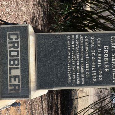 GROBLER Carel Sebastiaan 1842-1932