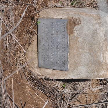 JORDAAN Carel  Frederick Pieter 1865-1937