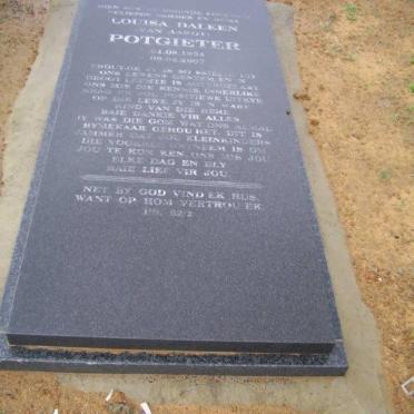POTGIETER Louisa Daleen nee VAN AARDT 1954-2007