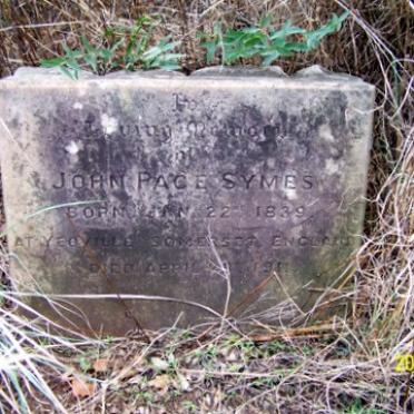 SYMES John Page 1838-1911 