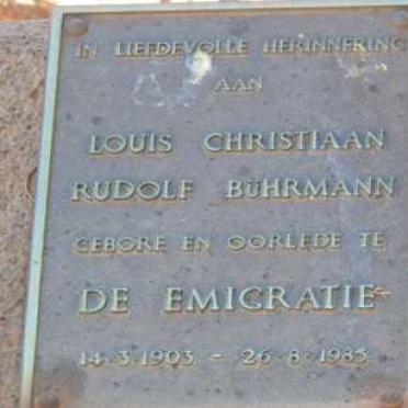 BUHRMANN Louis Christiaan Rudolph 1903-1985