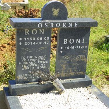 OSBORNE Ron 1950-2014 &amp; Boni 1949-