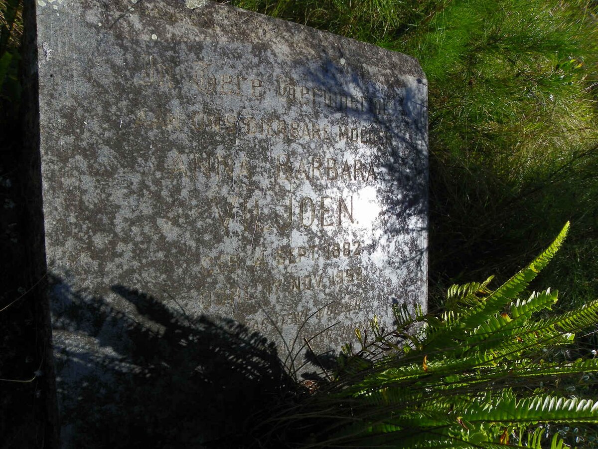 VILJOEN Anna Barbara 1882-1959