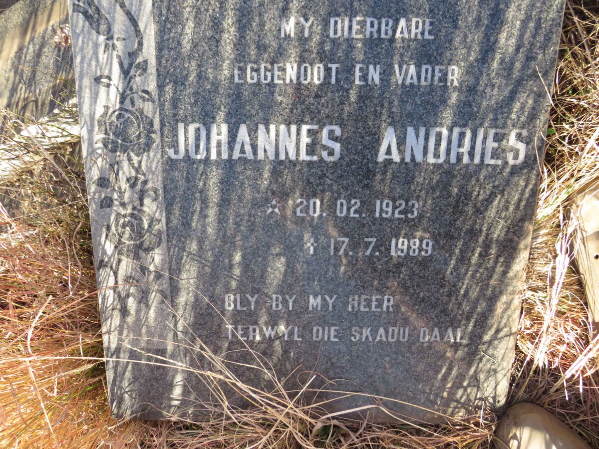 ? Johannes Andries 1923-1989