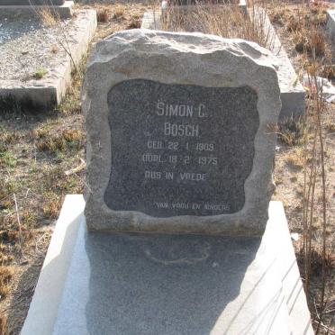 BOSCH Simon C. 1909-1975