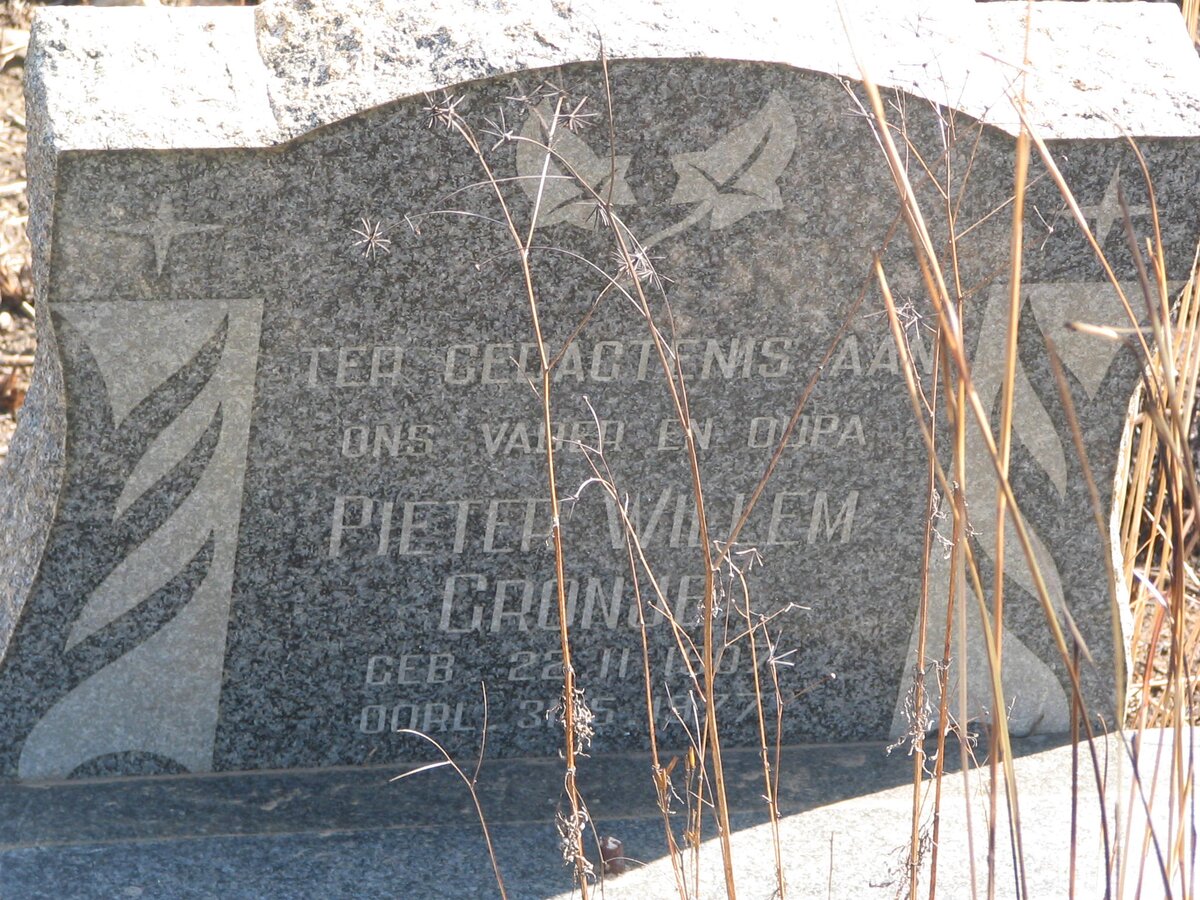 CRONJE Pieter Willem 1907-1977