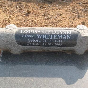DEYSEL Louisa nee WHITEMAN 1914-2003