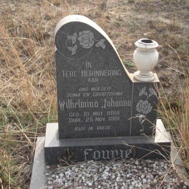 FOURIE Wilhelmina Johanna 1888-1981