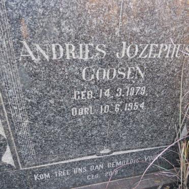 GOOSEN Andries Jozephus 1879-1954