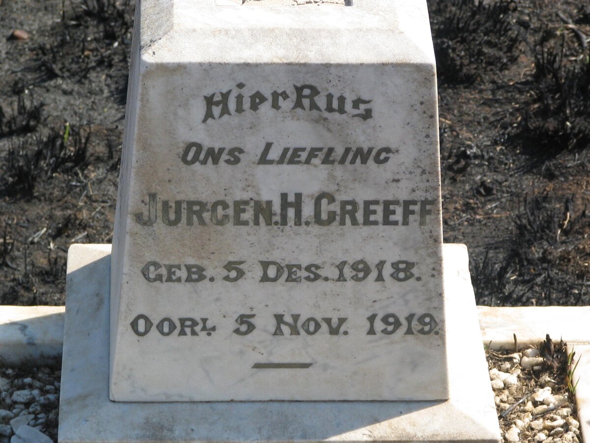 GREEFF Jurgen H. 1918-1919