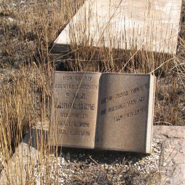 LABUSCHAGNE P.M.G. nee DREYER 1892-1961