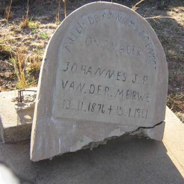 MERWE Johannes J.P., van der 1876-1961