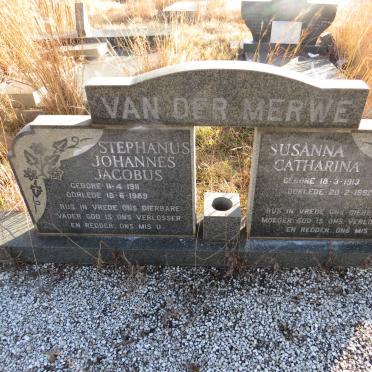 MERWE Stephanus Johannes Jacobus, van der 1911-1989 & Susanna Catharina 1913-1990 1