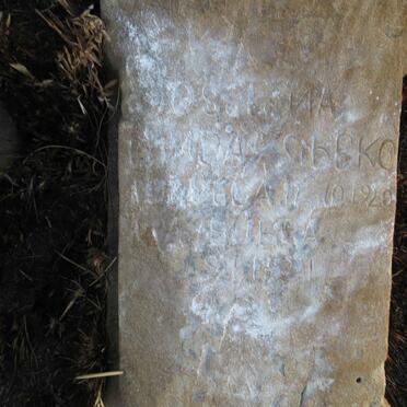 SIBEKO ?ossinna ? -1920