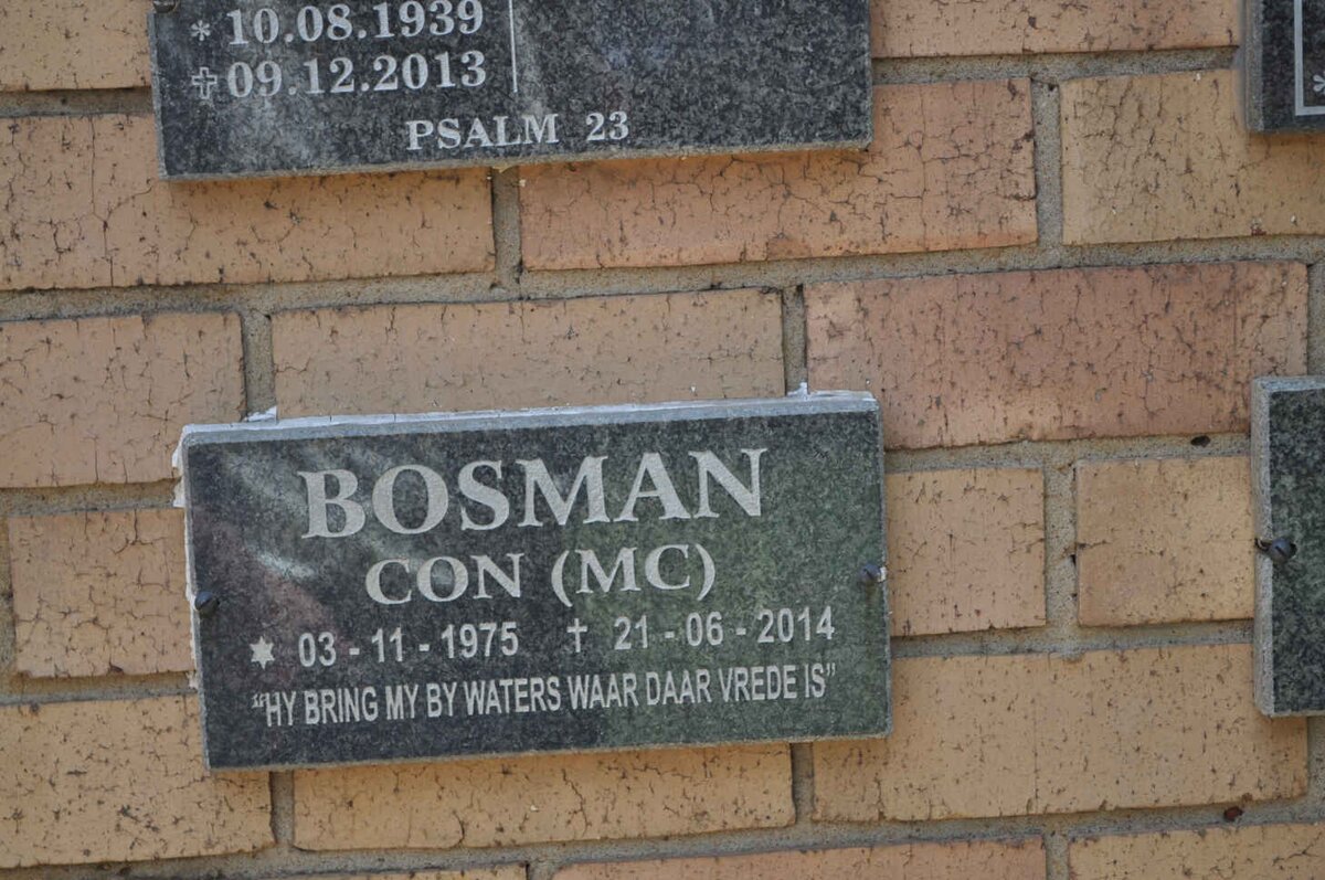 BOSMAN M.C. 1975-2014