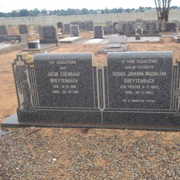 BREYTENBACH Jacob Coenraad 1881-1961 &amp; Susara Johanna Magdalena VENTER 1883-1954
