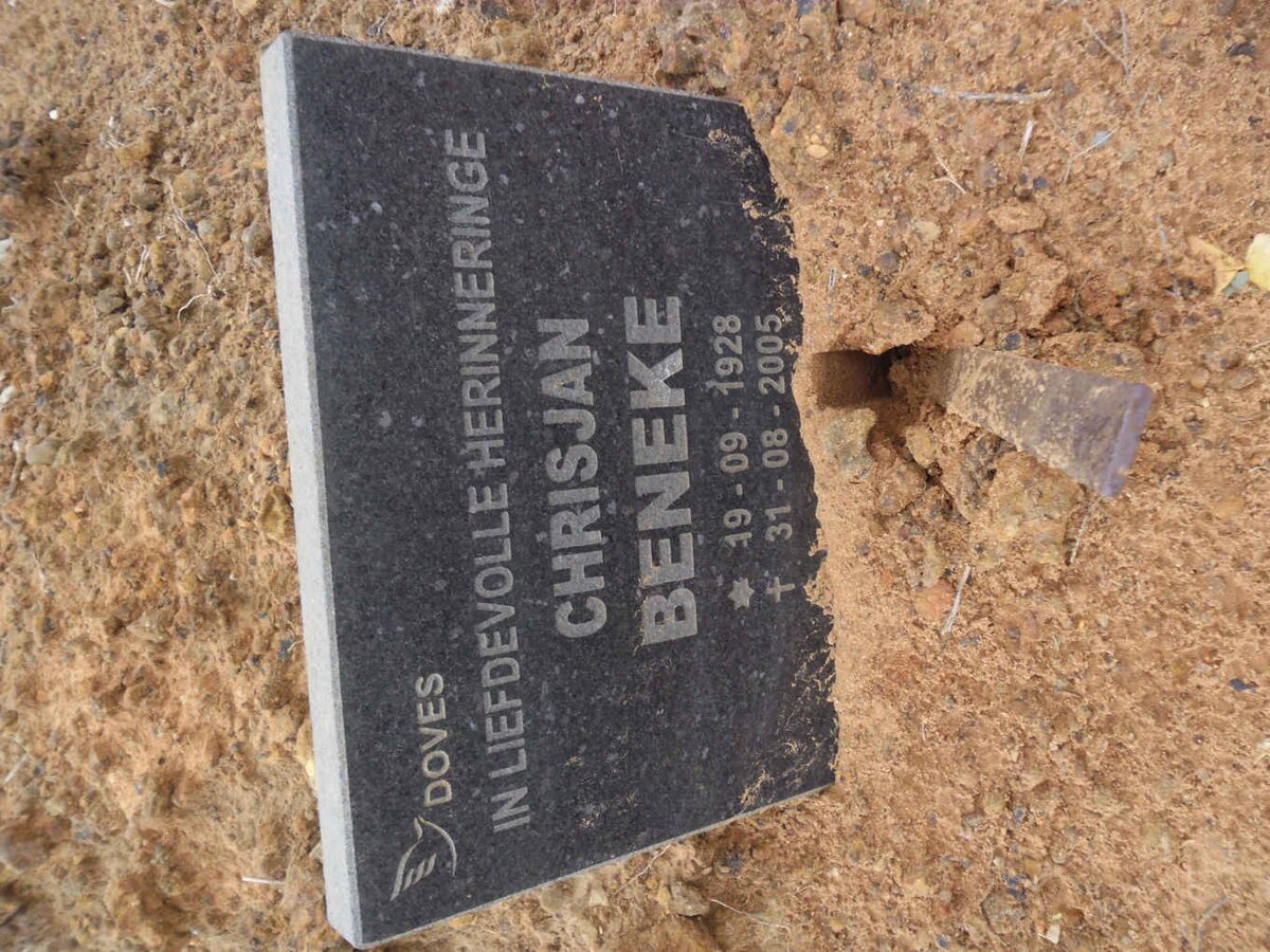 BENEKE Chrisjan 1928-2005