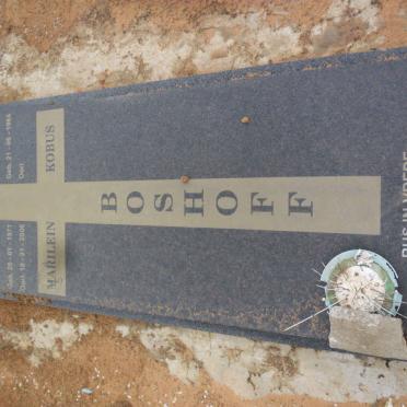 BOSHOFF Kobus 1964- &amp; Marilein 1971-2006