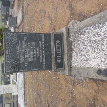 BRINK Anna Catharina nee VILJOEN 1896-1953