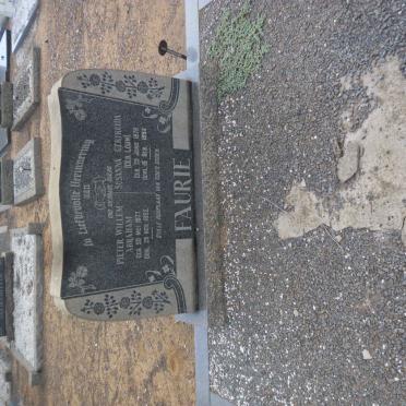 FAURIE Pieter Willem Abraham 1877-1952 &amp; Susanna Gertruida LOUW 1879-1954