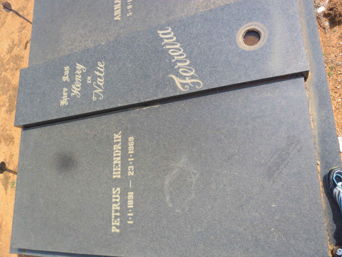 FERREIRA Petrus Hendrik 1891-1969 &amp; Anna Susanna 1904-1970