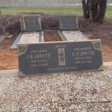 JOOSTE J.H. 1876-1962 &amp; C.J. 1883-1961